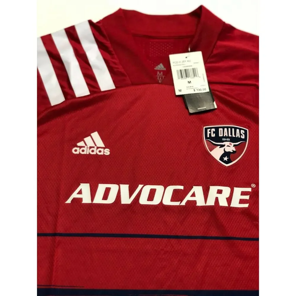 Adidas Men’s FC Dallas Home Authentic Soccer Jersey  EH8694 Size M $130 NWT